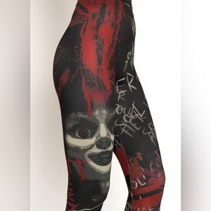 Blackmilk “HER SOUL HWMF LEGGINGS” Size Medium M NWT Annabelle Doll Conjuring